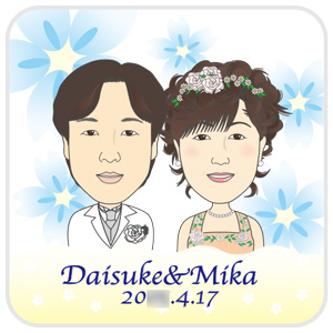 似顔絵ミニタオル 当日衣装 ＜洋装＞